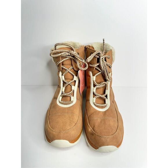 SOUL Naturalizer Hiker Boots Size 8 Wide Carey Brown Cold Weather Lace Up Style - Picture 3 of 10